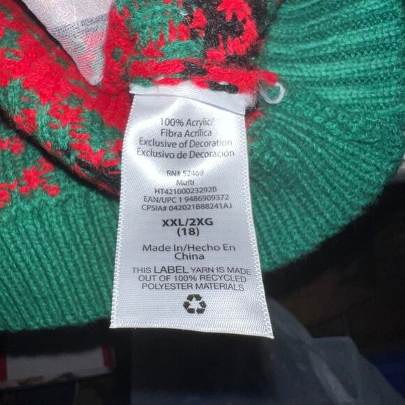 Holly Time Unisex XXL/2XG FALALALLAMA  3D Holiday Ugly Christmas Sweater - Picture 6 of 7